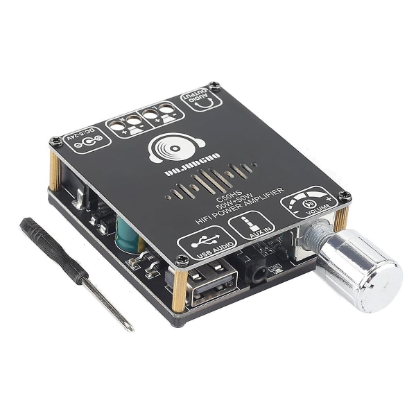 C50hs Bluetooth Forsterkerkort 50w+50w Tpa3116d2 Hifi Chip 12-24v Digital Lydforsterker M
