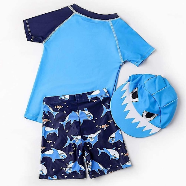 Baby Toddler Tvådelad Baddräkt Set Badkläder Krabba Baddräkt Upf 50+