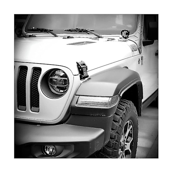 Motorhjelm Låselås Fangstdæksel Sæt Til Wrangler Jk 2007-2017 Jl Jt 2018-2022 Tilbehør (sort)