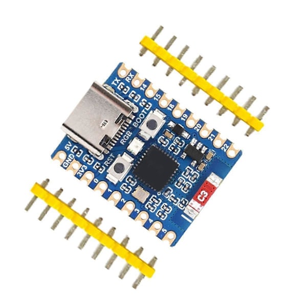 ESP32 Utviklingskort ESP32-C6 Mini Utviklingskort Basert på ESP32-C6FH4 Doble Prosessorer 2.4GHz