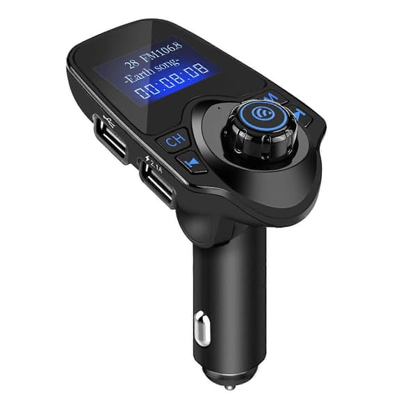 T11 Bluetooth Trådløs Håndfri Bilsæt MP3-afspiller FM-sender USB-oplader