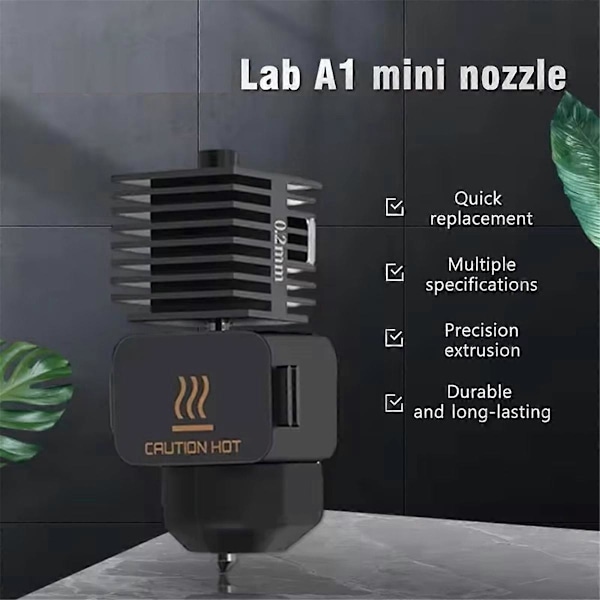För A1 Mini Hotend 0.2MM Hotend för A1 Mini Munstycksmontering 0.2mm