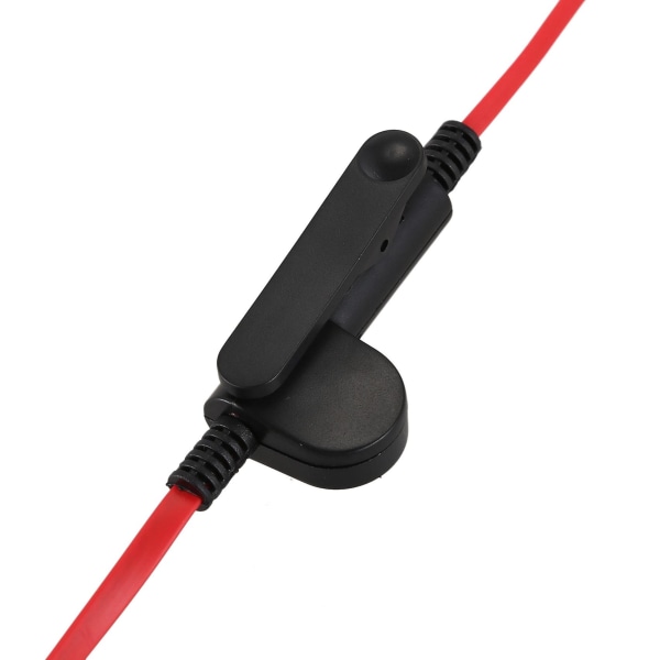 5x 2-benet Noodle Style Øretelefon Hovedtelefon K-stik Ørestykke Headset til Uv5r -888s Uv5r Radio Rød ledning