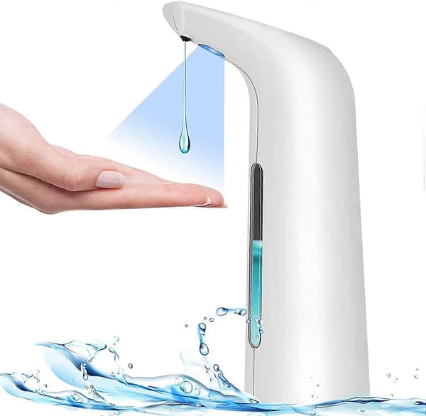 Automatisk tvåldispenser 400ml vit 70*113*214mm
