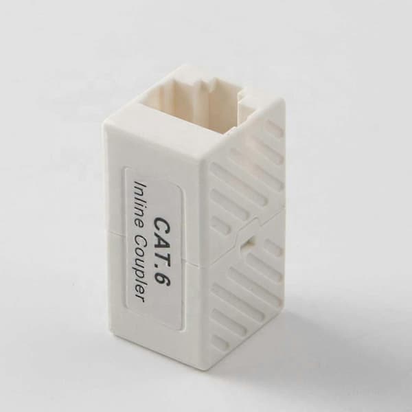 6-delars RJ45 CAT6 Inline Koppling, Hona till Hona