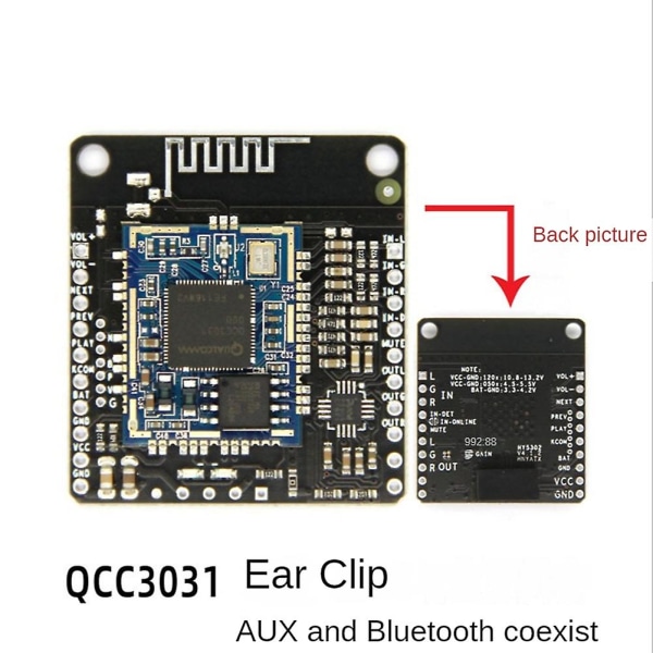 Qcc3031 Aptxhd med lydindgang Aux Lossless Music Hifi Bluetooth-kompatibel 5.0 Receiver Board Aud