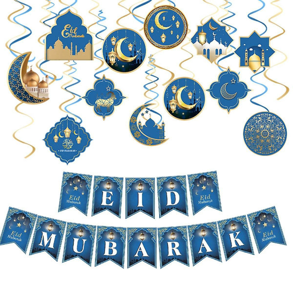 Eid Ramadan Dekorasjon 2023 Eid Mubarak Banner Moskeer Iftar Fest Banner For Ramadan Fest Tilbehør