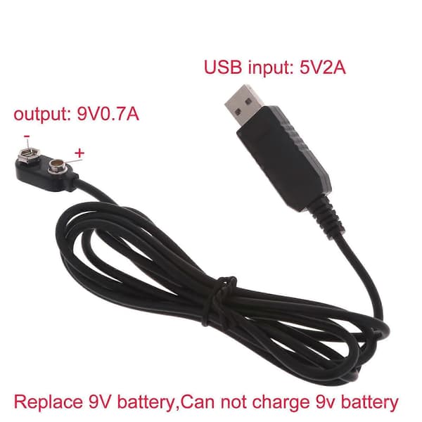 9V 6F22 Strømregulatorledning for Multimeter Mikrofon Leketøy Fjernkontroll