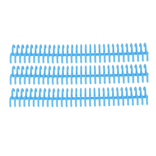 10 stk. Løse Blad Bindingsrygger 30 Hull 22mm Indre Diameter Slitesterke Plast Bindingsringer Blå