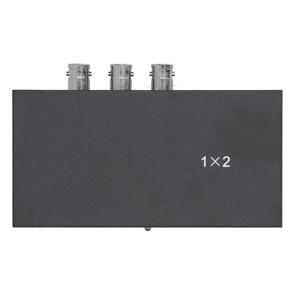 SDI Splitter Distributor Adapter 1 ind 2 ud 1080P Support SDHD3GSDI med LED-indikator 100240V (UK Stik)