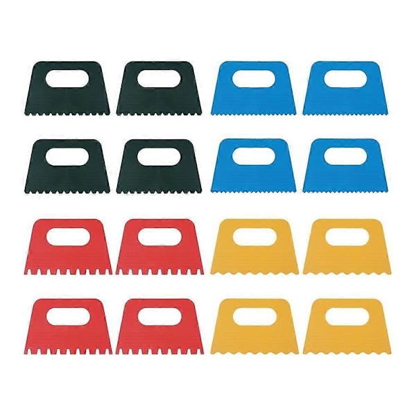 16 st Texturerade Konstverktyg, Plastmålarspackel Set, Texturverktyg för Gipskonst Målarspackel
