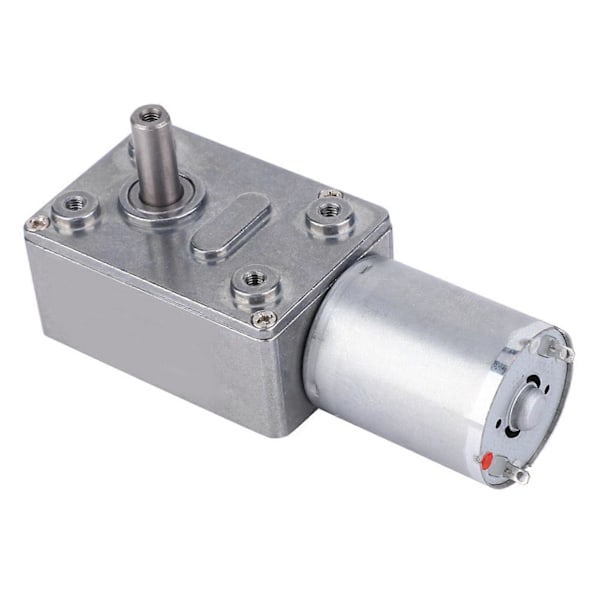 Mikro DC-hastighedsreduktionsmotor med stort drejningsmoment, ormgear motor 24V (10RPM)