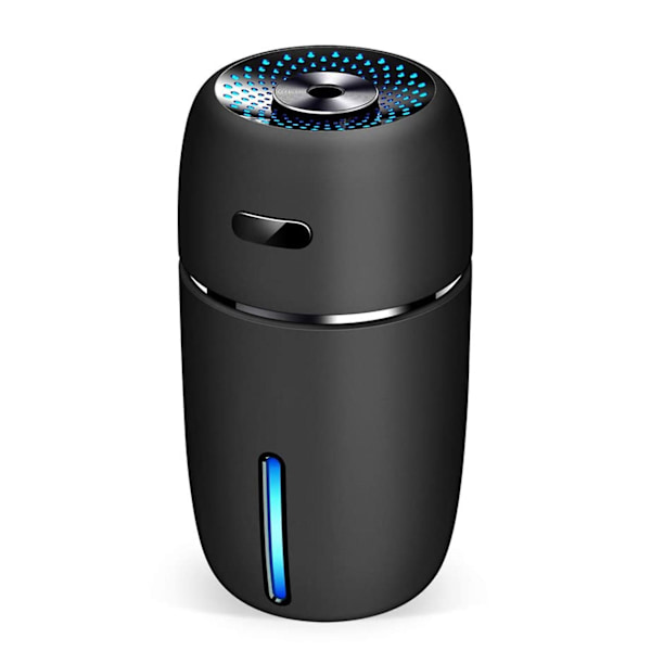 USB-bilfuktare 200 ml Mini bärbar luftfuktare med 7 färger LED nattlampa Tyst justerbar Mi