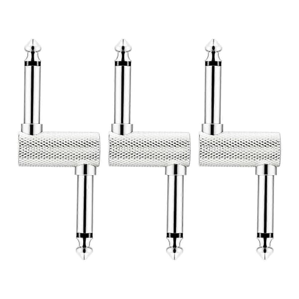 3 stk. Patchkabel for tilkobling av gitar-effektpedaler