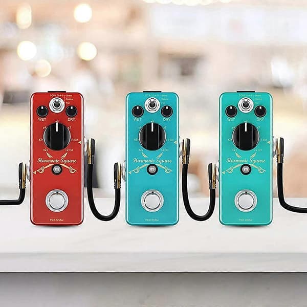 Guitar Patch Kabel Effektpedal Patch Ledninger 1/4-Tommer Ret Vinkel Lav Profil Pandekage Design til Eff