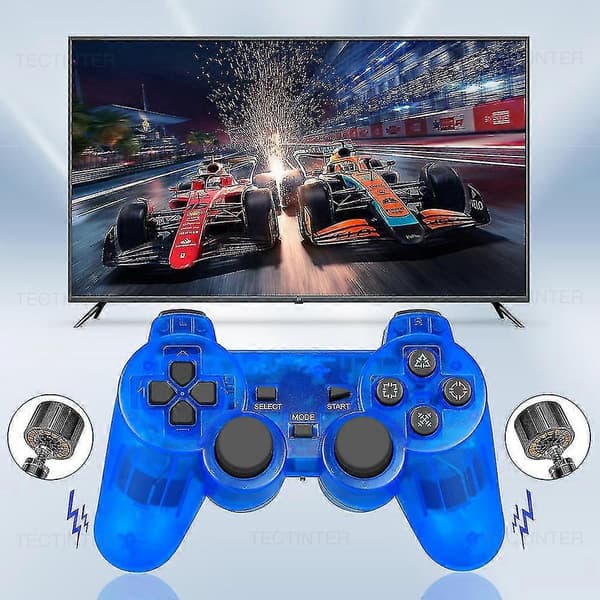 Trådløs controller til Sony Playstation 2 Gamepad Dual Vibration Shock til Ps2/ps1 Joypad Joystick Controle Usb Pc Spillekonsol Lilla
