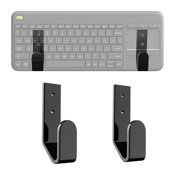 Tastatur Vegghenger Universelle tastaturer Veggfeste Akryl Tastatur Oppbevaringsholder Tastatur
