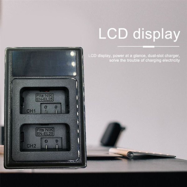 En-el25 Lader USB Dobbel Batterilader For Z 50 Z Z50 Zfc Kamera Batterilader En-el25 Erstatning