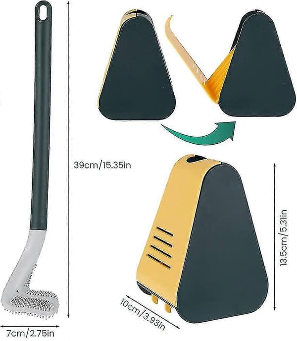 WC-harja. Pitkävartinen WC-harja. Golf-harjaspää WC-harja. Silikoni