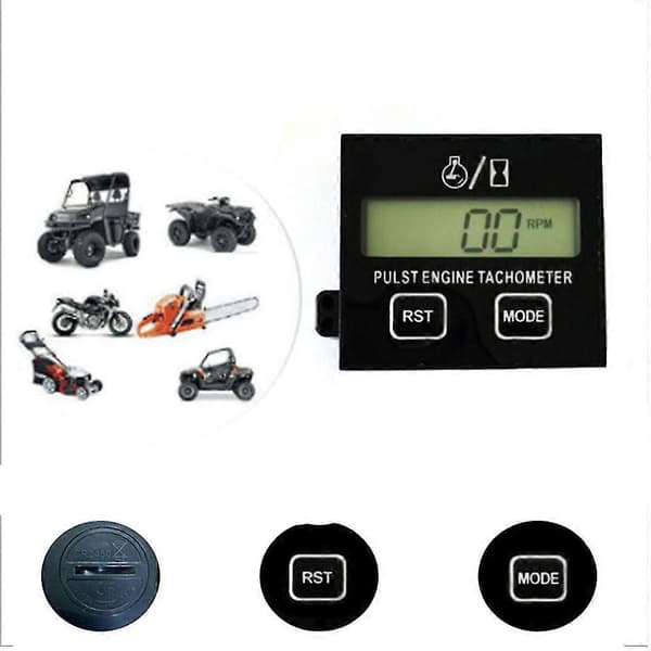 Timeteller Turteller RPM Teller For Snøscooter Ski Motor Gressklipper