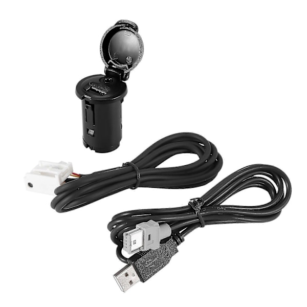 WJTG Bilstereo Hane USB AUX Kabelset för 206 207 307 407 408 508 607 för C3 C4 C5 C6 för RD43 RD45J