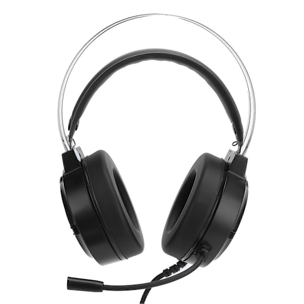 Gaming Headset ESport Kablet RGB Fargerikt Lys med Mikrofon for PC Datamaskiner (For HP H120G USB7.1 Grensesnitt)