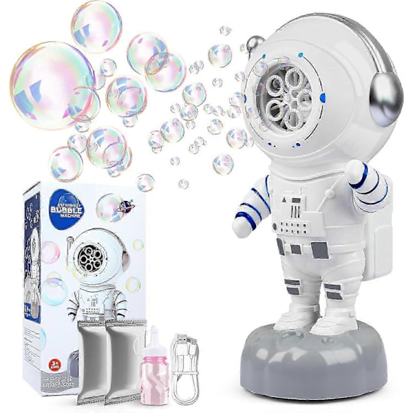 Ny Uppgraderad Bubbelmaskin Automatisk Bubbelblåsare Elektrisk Bubbelmaskin Roterad 360 För Barn Vuxen Usb Laddning