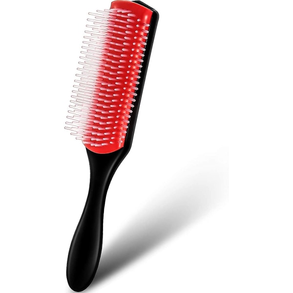 9-rads styling hårbørste pute børste Nylon bust med antistatisk gummipute, hårstyling verktøy for føning, filtring, volumisering, forming,
