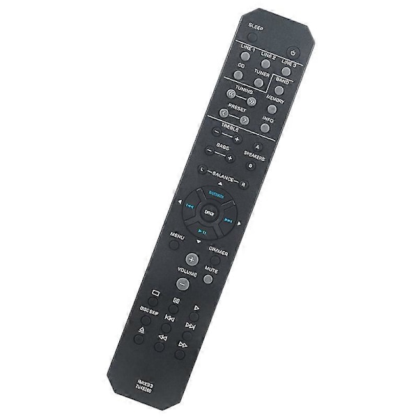 RAX33 Erstatningsfjernbetjening til Yamaha Stereo Receiver R-S202 R-S202BL R-S202D RS202 RS202BL RS202D