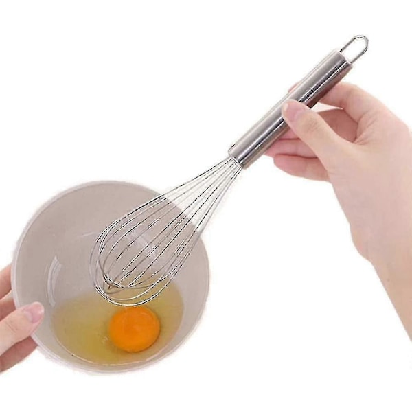 Visp i rostfritt stål (8 tum, silver)