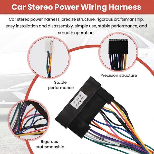 Autostereon audio 16 PIN Android -virtajohtosarjan sovitin Carens K2//K4/K5 IX35 -malleille