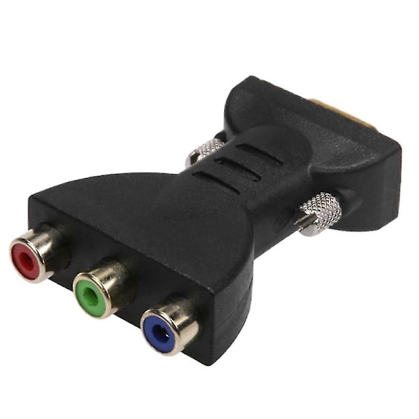 3RCA RGB Hun til HD 15-bens VGA-stil Videoadapter Konverter