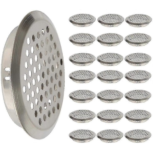 50 Stykker Ventilationsrist Rustfrit Stål Ventilationshul