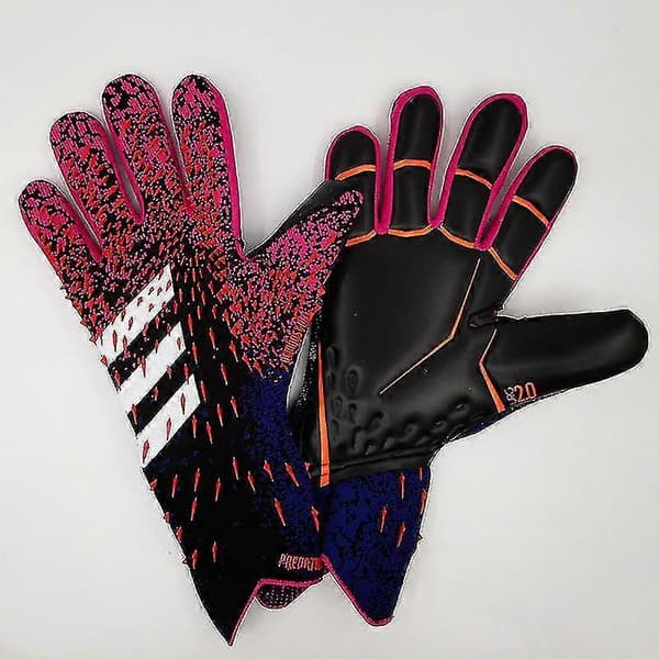 Målmandshandsker Premium Kvalitet Fodbold Mål Keeper Handsker Fingerbeskyttelse-9-Sort Gul