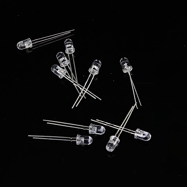 10 stk 5mm IR LED infrarød lysdiode.
