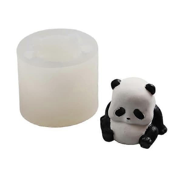 Sød Panda Form Håndlavet Lysform Silikoneform Til Bryllupsdekoration
