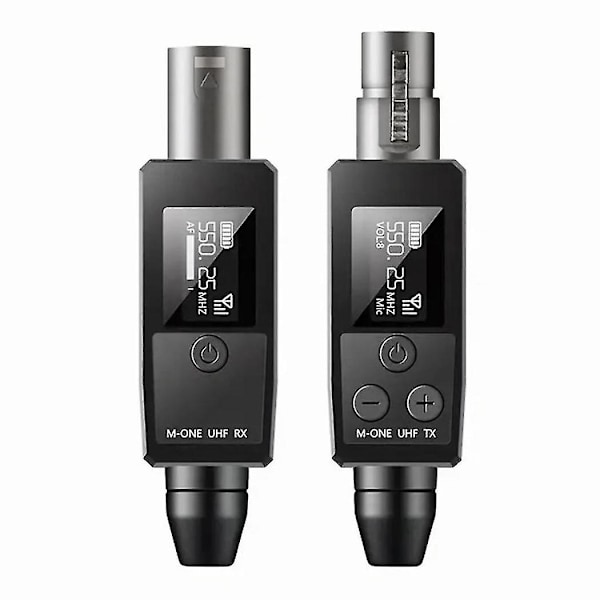 UHF Trådlös Mikrofon Sändare Mottagare XLR Mikrofon Trådlöst System Lämpligt För 48V Kapacitiv Mikrofon
