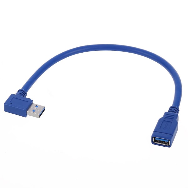 Blå Superspeed USB 3.0 Typ A hane till mini B 10 stift hane adapterkabel sladd