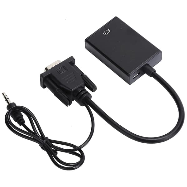 VGA til HD Multimedia Interface Adapterkabel med o Kabel 1080P VGA Konverter