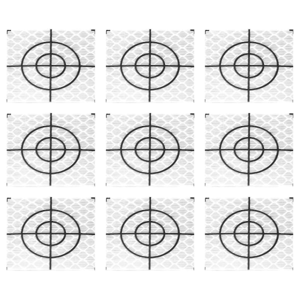 100 stk. prisme målereflektor ark reflekterende tape mål total station tunnel undersøgelse 40x40mm