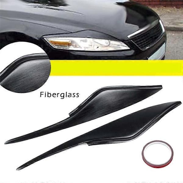 Sort Bil Forlygte Øjenbryn Dæk Trim Lys Lampe Sticker til Mondeo MK4 2007-2013