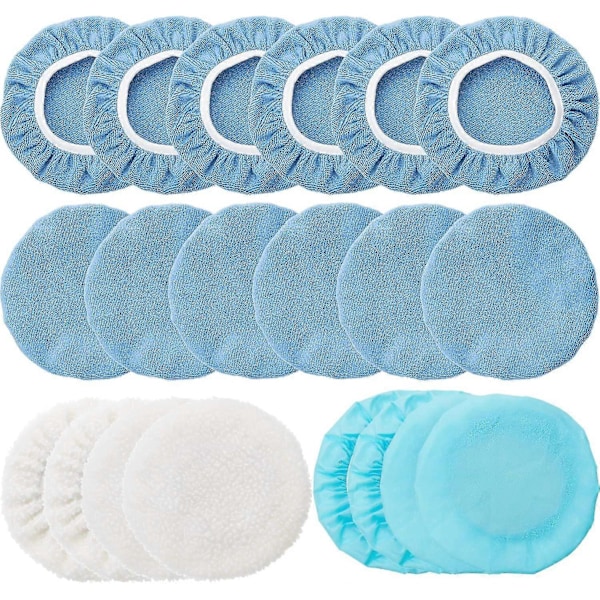 20 Stykker Orbital Bilpoleringsmaskine Pad Bonnet Mikrofiber Max Baxer Bonnet