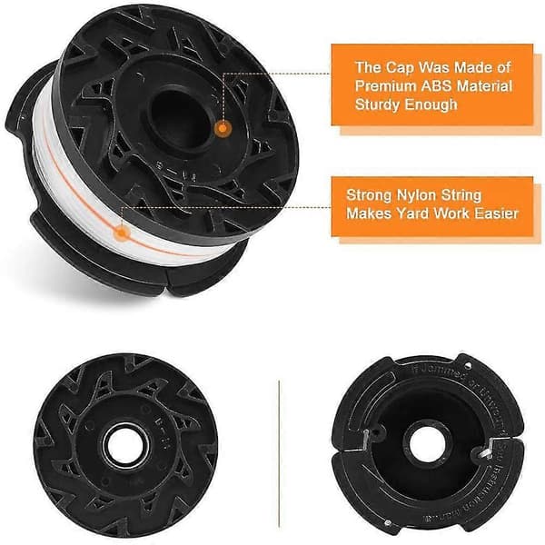 3/4/6 stk. Udskiftelige spoler til Black+Decker Af-100 trimmerlinje