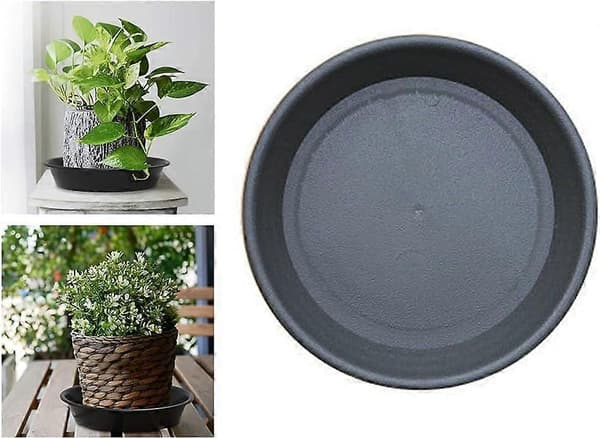 Lämpliga fat för krukväxter, växtfat, fat för krukväxter, rund form av plastdroppbricka för växter