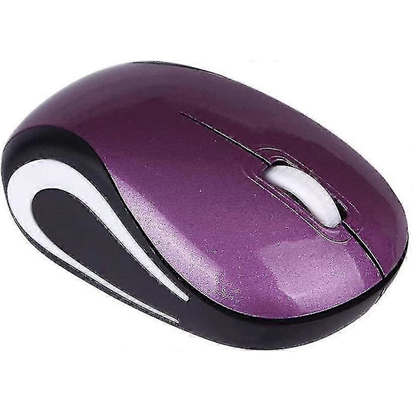 Bærbar Computermus - 800/1200DPI USB 2.4G Mini Trådløs Mus, Lilla