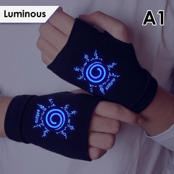 Anime Handsker To-Dimensionel Animation Cosplay Prop Tykke Bomulds Lysende Handsker
