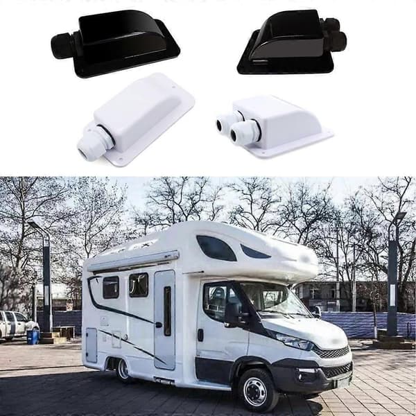 Koblingsboks for solcellepanel, plastkontakt 1/2 hull takkabelinnføring