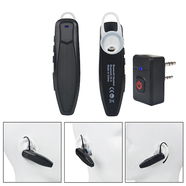 Walkie Talkie Langaton Bluetooth PTT Kuulokemikrofoni Handsfree K-liitin Mikrofoni Kuulokemikrofoni Sovitin