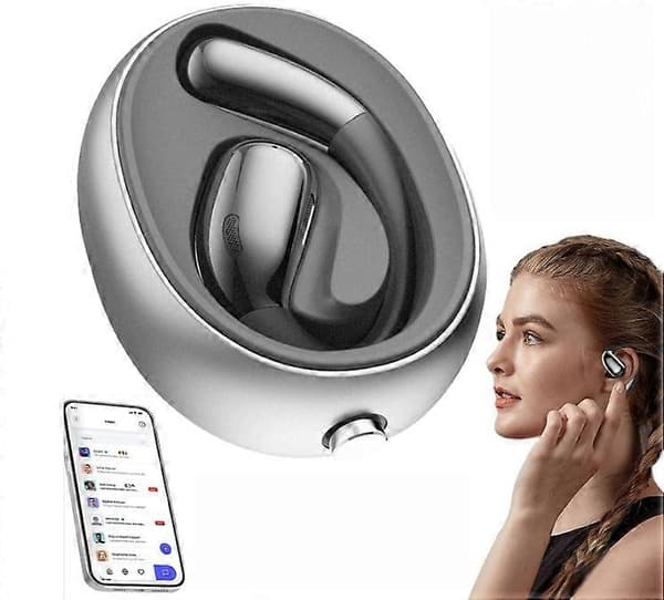 Ailsion Ørepropper, Åbne Ørepropper, Trådløse Bluetooth Ørepropper Roterbare