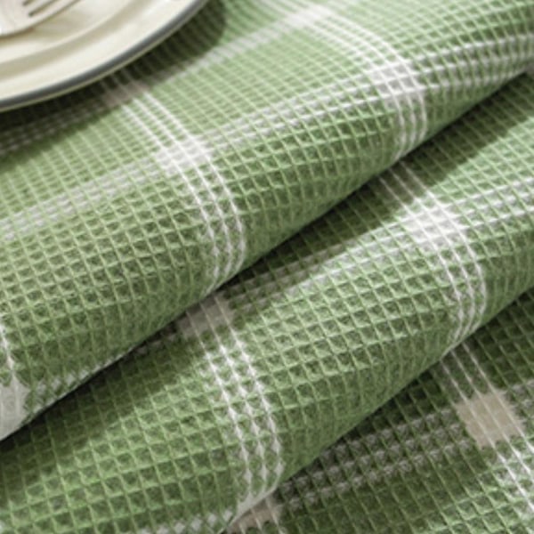 Bordduk, rutete Bordduk Rektangulær Lin Stain Resistant Vaskbar Gingham Bordduk For utendørs piknik, Kjøkken og Julemiddag, Jul D